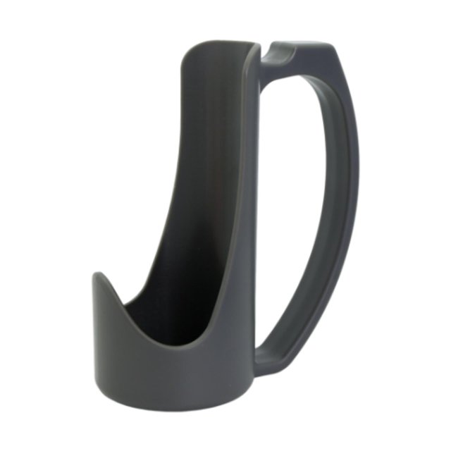 Soporte para latas con asa para latas de bebidas, fácil de agarrar, regalo divertido y novedoso, soporte para bebidas energéticas para cerveza, Gris