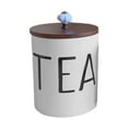 thumbnail image 3 of Luzkey Ceramic Storage Container with Lid Airtight Kitchen Canister Multifunction Rustic Decors Airtight Coffee Container for Office 1.3L brown lid, 3 of 8