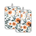 thumbnail image 7 of Yayeee Pot Holders Kitchen Heat Resistant with Pocket 7"x9.8" Cotton Oven Cooking Hot Pads, Flowers Pattern, 7 of 7