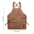 thumbnail image 3 of Limited Time Offer! Canvas Apron Barber Cafe Gardening Carpentry Restaurant Waiter Work Clothes, 3 of 4