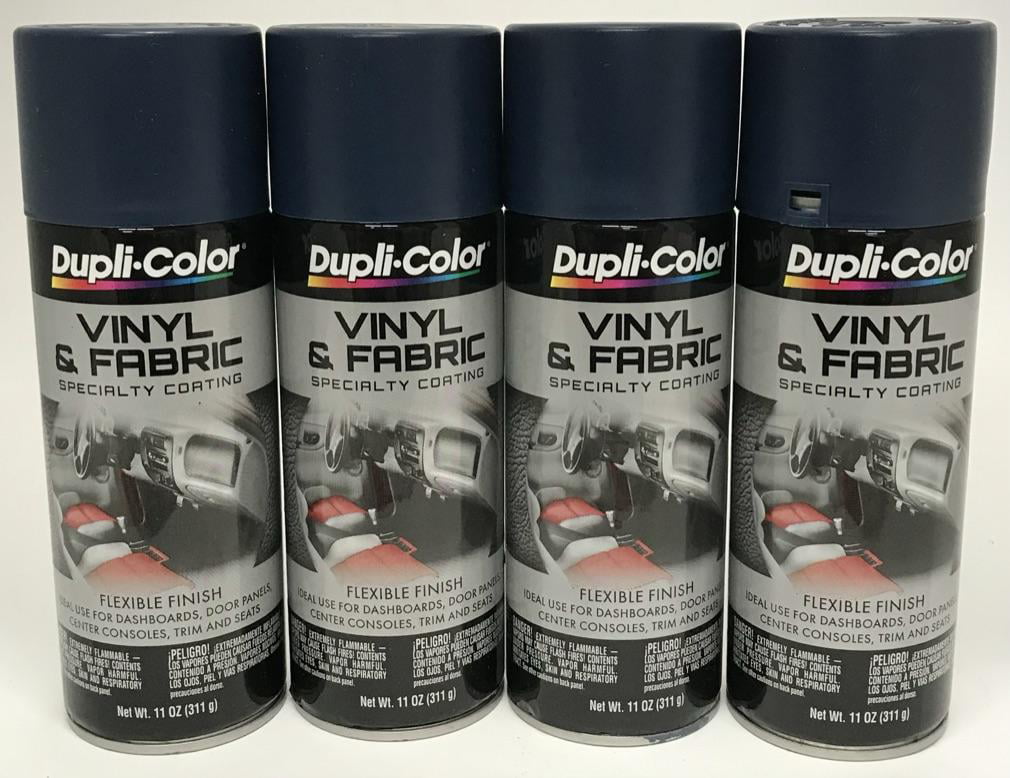 Duplicolor Hvp112 4 Pack Medium Blue Vinyl And Fabric Coating 11 Oz Aerosol Can Com - Dupli Color Dessert Vinyl Fabric Spray Paint 11oz