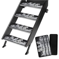 Yuyamidu Running Horse RV Step Covers 4 Pack RV Camper Step Covers Non-Slip Camper Step Covers 19.5" x 7.5" RV Step Rugs RV Stair Covers Keep RV Clean