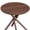 Walnut, variant on Ktaxon Mid-Century Modern Side Table, Sofa Side Round Table 23.6" Farmhouse End Table with Cross Legs, Adjustable feet for Livinng Room, Bedroom, Home, Walnut