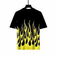 thumbnail image 6 of APEXFWDT Mens Casual Short Sleeve TShirt Summer Flame Print Crewneck Workout Tops Regular Fit Basic Tee TShirt, 6 of 6