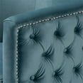 thumbnail image 6 of Bowery Hill Modern Light Blue Velvet Accent Chair, 6 of 9