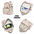 thumbnail image 5 of FORMRS Mini Backpack Purse for Women Quilted Travel Daypack Casual Shoulder Bag, Light Starfish, 5 of 7