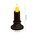 thumbnail image 3 of Flameless Led Candle with Flickering Flame, Black Plastic Tabletop Decoration, for Halloween Thanksgiving Christmas Dining Table Centerpiece, Lazyguy, 3 of 4