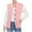 Pink 1, variant on Kaemgyyd Coats for Women Lightweight Button down Long Sleeve Outerwear Fashion Color Block Crew Neck Jacket with Pockets