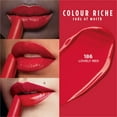 thumbnail image 4 of L'Oreal Paris Colour Riche Reds of Worth, Red Lipstick, Long Lasting Lipstick with Smudge Proof Formula Infused with Argan Oil & Vitamin E, Satin Finish, Prosperous Red, 4 of 6