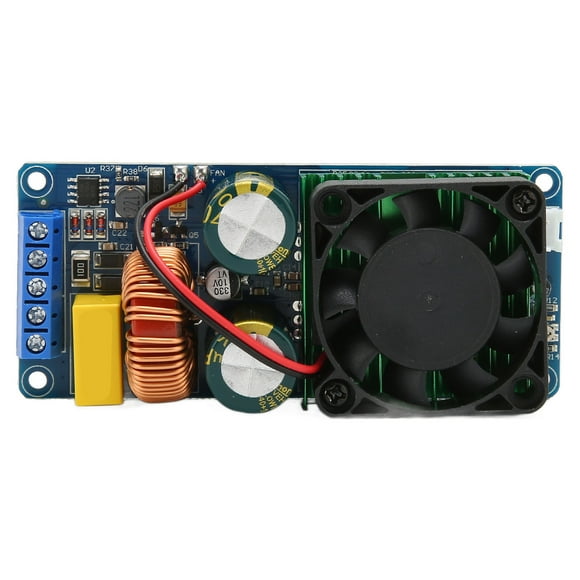 DEWIN Mono Channel Amplifier Board High Power 500W Efficient HiFi Power Amp Board with Fan for 10‑18in 4‑8 Ohm Speakers
