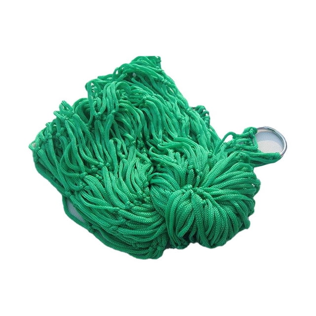 Hamaca de camping de malla gruesa IMCBSTT con cuerda de nailon, hamaca individual, hamaca de malla de nailon, suministros para exteriores