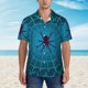 thumbnail image 2 of Fotbe Spider And Cobweb Camisa Hawaiana para Hombre Unisex – Camisa Casual de Verano con Botones de Manga Corta de Algodón y Lino,Medium, 2 of 7