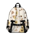 thumbnail image 3 of Yellow Sunflower Leaf Pattern Backpack for School,Cute School Bag,Schoolbag with Adjustable Shoulder Straps & Padded Back,15.25"x11.5"x5.25", 3 of 5