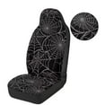 thumbnail image 6 of Binienty Halloween Car Seat Cover Protector Front Seats Fabric Soft Plush Cozy Automotive Bucket Seat Covers Easy to Install Stretchy Carseat Cushion 2 Pack Auto Accessories, 6 of 8
