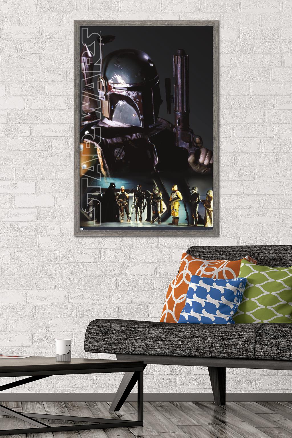 Star Wars: Saga - Bounty Hunters - Collage Wall Poster, 22.375" x 34", Framed