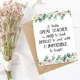 thumbnail image 2 of Teacher Card - Teacher Leaving Card - A Truly Great Teacher Is Hard To Find - Farewell Card - Appreciation Card - Retirement Card, 5 x 7 inches$$Office, 2 of 6
