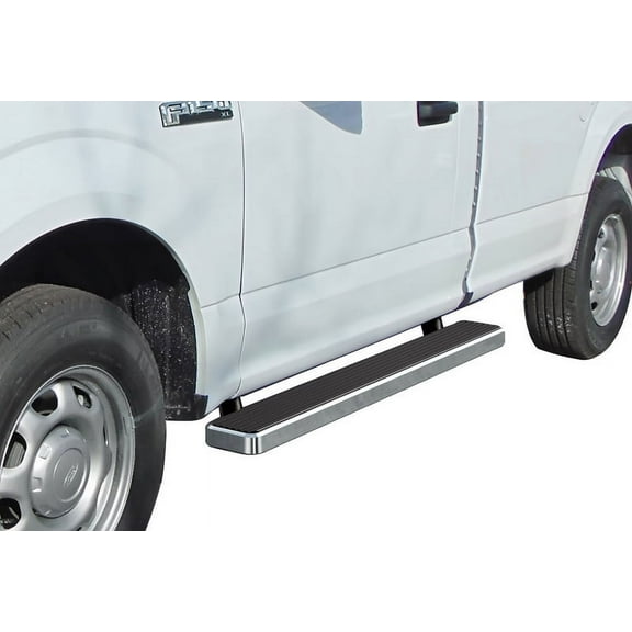 APS 6" Brushed Stainless iSteps Fit 15-26 Ford F150-F450 Reg Cab Rocker Mount