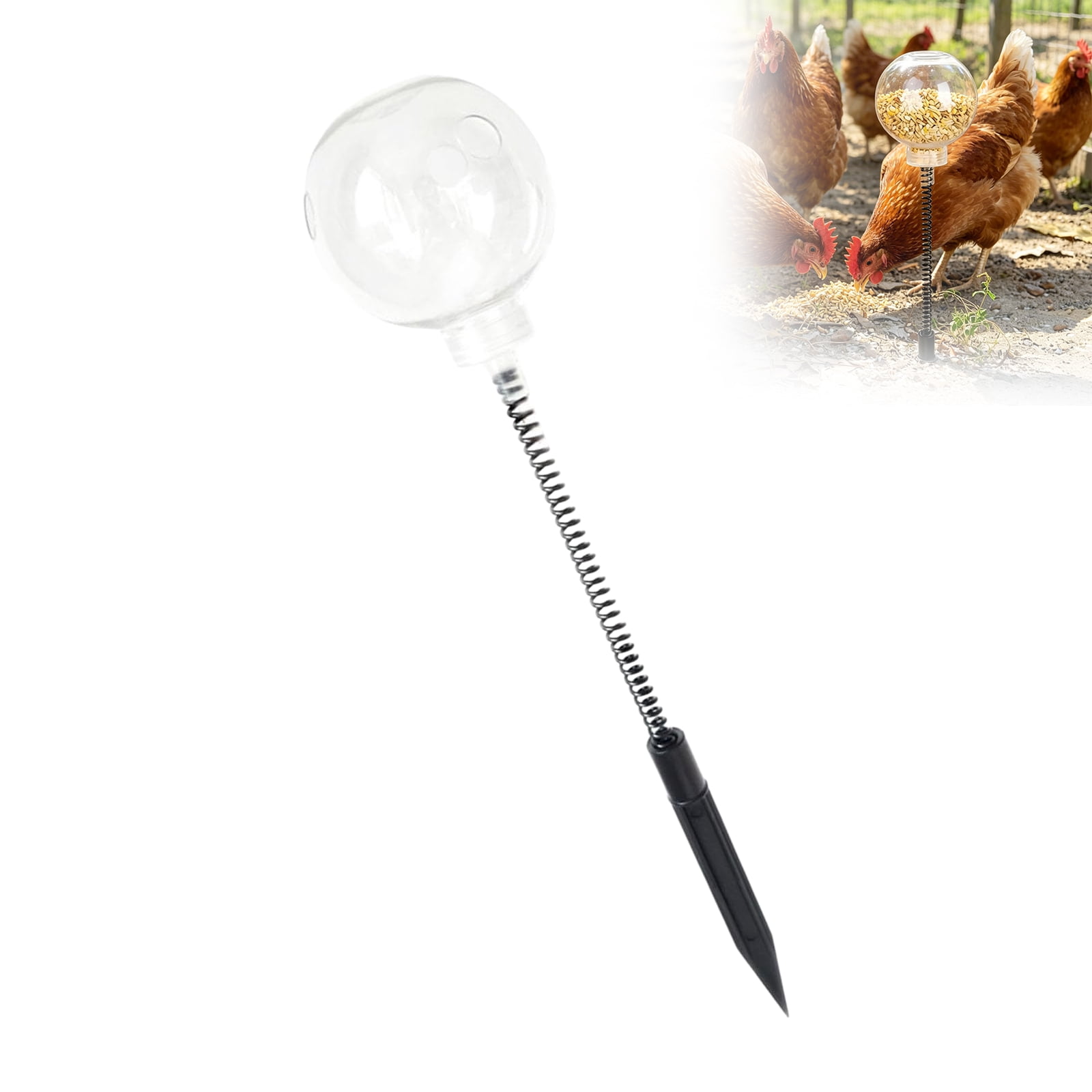 1PCS Chicken Dispenser Toy for Poultry Large Capacity Interactive Feeder Chicken Enrichment Toys, Boredom Busting Fun Maintain Your Hens Entertained