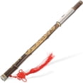 thumbnail image 1 of FRCOLOR Learning Flute Dizi Chinese Instrument Aged Rosewood Dizi F Key Practical Traditional Bawu, 1 of 4