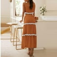 thumbnail image 4 of BLVB Womens 2024 Summer Two Piece Vacation Beach Outfits Sleeveless Cropped Tank Tops and Flowy Pockets Long Maxi Skirt Sets, 4 of 7