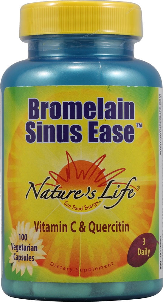Natures Life Bromelain Sinus Ease 100 Capsules