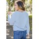 thumbnail image 1 of ABPHQTO Sudadera de mujer en mezcla de algodón de rizo francés azul cielo, 1 of 5