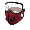 thumbnail image 2 of Reusable Face Mask with Detachable Eye Shield, Breathable Mesh Mask with Exhalation Valves, Washable Anti‑Dust Protective Mask for Cycling Outdoor Daily Use,1pc., 2 of 7
