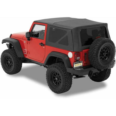Bestop Inc. 54722-35 Bes54722-35 07-15 Jeep Wrangler 2Dr Incl Tinted Window Supertop Nx Replacement Soft Top-Black