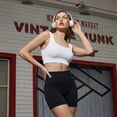 thumbnail image 5 of Women’s Biker Shorts 2 Pack High Waisted Tummy Control Workout Yoga Shorts Seamless Stretchy Athletic Running Cycling Short Leggings, 5 of 8