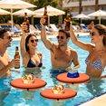 thumbnail image 4 of Luckky Floating Drink Holders,Portable Pool Cup & Beverage Tray with Safety Lanyard,Waterproof Floating Can Bottle Holder,Ideal Water Accessory for Swimming Pool,Beach & Summer Pool Party, 4 of 6
