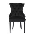 thumbnail image 3 of CHAISE DE SALLE À MANGER ISABELLA en Noir ENSEMBLE DE 2, 3 of 6