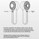 thumbnail image 4 of Mini Portable Fan USB Rechargeable Fan Powerful Wind Portable Pink, 4 of 5