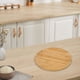 thumbnail image 5 of Trays Serving Tray 20*5*30cm Easy To Clean For Fruit Pizza Multi-functional Round Wooden Tableware Stand Food Tray, 5 of 11