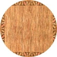 thumbnail image 1 of Ahgly Company Indoor Round Abstract Orange Modern Area Rugs, 8' Round, 1 of 4