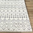 thumbnail image 4 of Hauteloom Interior Living Room, Bedroom Area Rug - Bohemian, Transitional - Plush Pile - Gray, White - 6'7" x 9', 4 of 13
