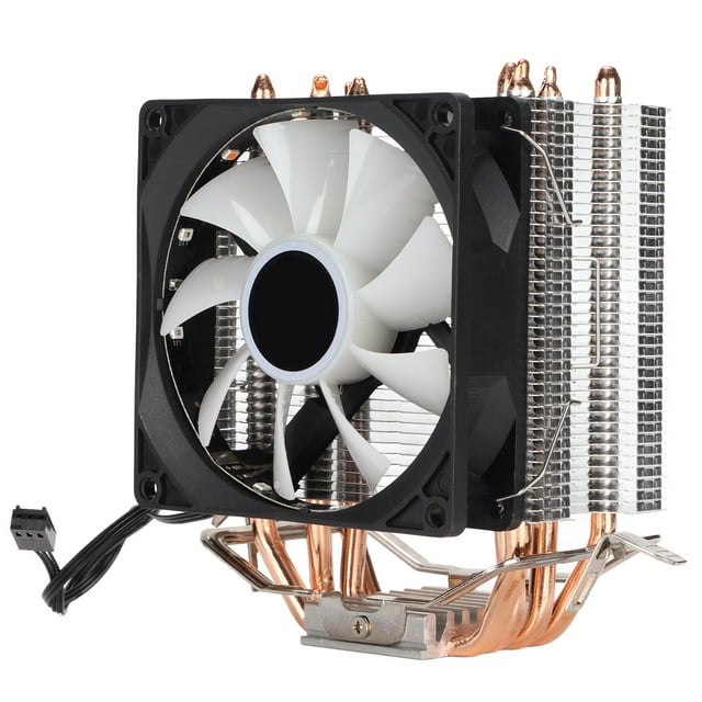 Ventilador de CPU con tecnología de contacto directo, iluminación RGB, enfriador de computadora de bajo ruido para Intel LGA 775 para Core2DUO, ventilador único