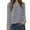 Gray plus size striped tunic a1, variant on Women Plus Size Crewneck Long Sleeve Striped Pullover Tops Fall Winter Casual Blouses Striped Tee Loose Fit Tunic Shirt, Pink 2XL
