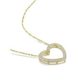 thumbnail image 4 of Everly 0.22 Carat T.W. Diamond 14kt Yellow Gold Open Heart Pendant, 4 of 6