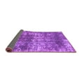 thumbnail image 2 of Ahgly Company Indoor Round Abstract Purple Modern Area Rugs, 7' Round, 2 of 4
