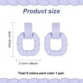 thumbnail image 2 of 1 Box 9 Pairs Rectangle Earrings for Women Acrylic Square Earrings Simple Geometric Hollow Earrings Colorful Statement Earrings Acrylic Rectangle Stud Earrings Jewelry Costume Party, 2 of 7