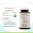 thumbnail image 4 of HerbEra Eucalyptus Capsules, Organic Herbal Dietary Supplement for Respiratory Support, Certified Organic Eucalyptus (Eucalyptus Globulus) Dried Leaf Capsules, Natural, 60 Capsules, 4 of 4