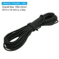 thumbnail image 2 of Cuerda elástica Uxcell 1/4" x 49', cordón elástico de poliéster para kayak, cuerda de estiramiento para asegurar el kayak, negra, 2 of 5