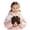 Coffee, variant on Kids Winter Knitted Mittens with String Anti Lost Warm Full Finger Handwear for Outdoor Activities
