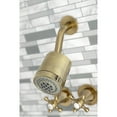 thumbnail image 4 of Kingston Brass KBX8133BX Metropolitan Three-Handle Tub and Shower Faucet, Antique Brass, 4 of 5