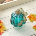 thumbnail image 5 of Glitzhome Handblown Crackle Glass Pumpkin Table Accent, 5 of 5