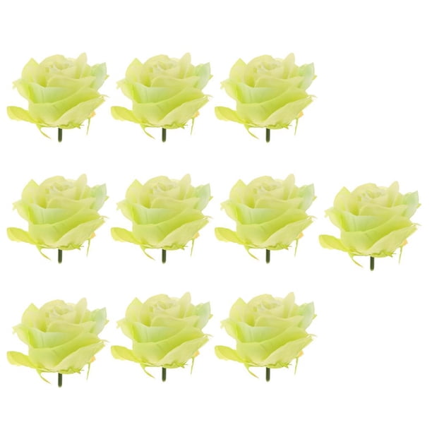 Cabezas De Rosas Artificiales Paquetes Para Bodas, De , Cumpleaños, Manualidades De Bricolaje, Ramo Floral Verde perfecl rosas flores artificiales