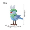 thumbnail image 2 of Fankiway Easter Glowing Birds, Cute Plush Birds Doll with Rabbit Ear, Easter Home Ornaments Decorations,Couple Birds with LED Lights Romantic Love Inseparable Birds, Gifts for Everyone, 2 of 6