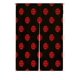 thumbnail image 1 of Cortina Noren ABPHQTO Botones Rojos y Negros Japoneses 85x120 cm, 1 of 1