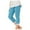 Blue, variant on Women's Thin Solid Color Comfortable Breathable Push Up Bra With Underwire Triple Bra Seamless Sports Bras