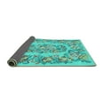 thumbnail image 2 of Ahgly Company Indoor Rectangle Medallion Turquoise Blue French Area Rugs, 7' x 10', 2 of 4